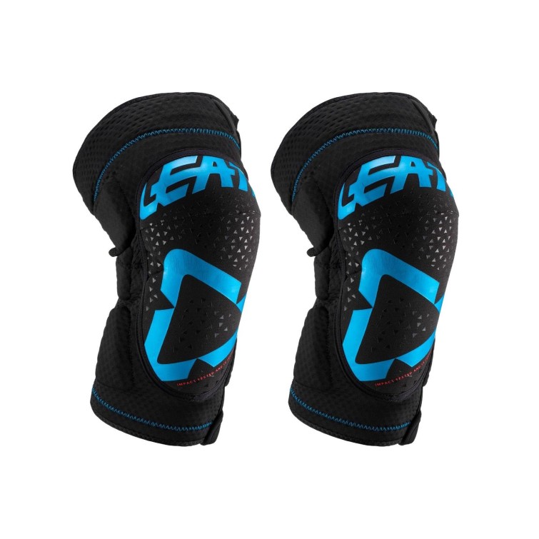 Leatt Genouillères 3DF 5.0 ZIP Bleu / Noir - Purebike