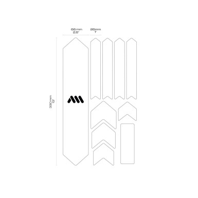 All Mountain Style Kit protections de cadre Extra 10 pièces - Stranger Things Lights - Purebike