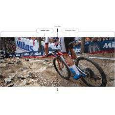 Lunettes Racetrap Matte White - Hiper Blue Mirror - Purebike