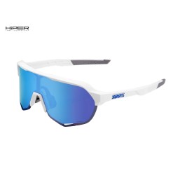 Lunettes S2 Matte White - Hiper Blue Mirror