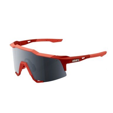 Lunettes Speedcraft Soft Tact Coral - Black Mirror - Purebike