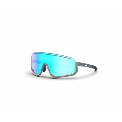 Magicshine Lunettes Sprinter Photochromic SP001CB Gris/Noir - Ecran Bleu Miroir - Purebike
