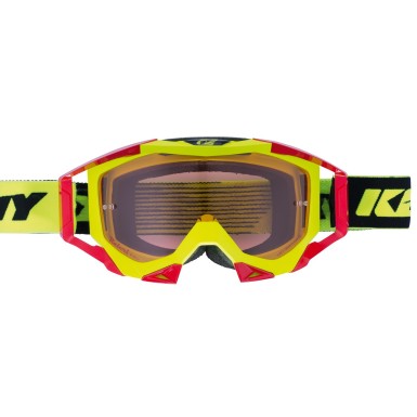 Masque Kenny Titanium Jaune Fluo / Rouge - Masques - PureBike