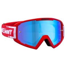 Kenny Masque Track + Rouge - Ecran Bleu - Purebike