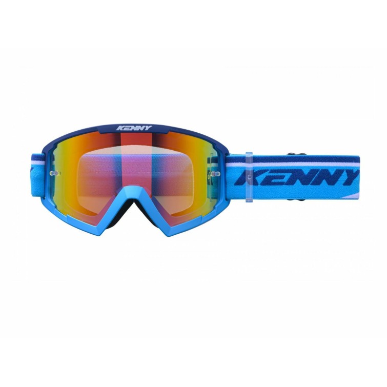 Kenny Masque Track + Navy Blue - Ecran Rouge - Purebike
