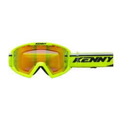 Kenny Masque Track + Enfant Neon Yellow - Ecran Rouge - Purebike