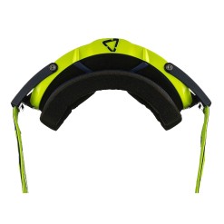 Leatt Masque Velocity 6.5 Iriz - Bleu Marine/Lime - Ecran Violet - Purebike