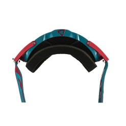 Leatt Masque Velocity 6.5 Iriz - Rouge/Bleu Turquoise - Ecran Bronze - Purebike