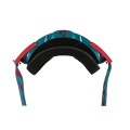 Leatt Masque Velocity 6.5 Iriz - Rouge/Bleu Turquoise - Ecran Bronze - Purebike