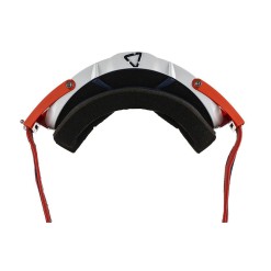 Leatt Masque Velocity 6.5 Iriz - Orange/Bleu Marine - Ecran violet - Purebike