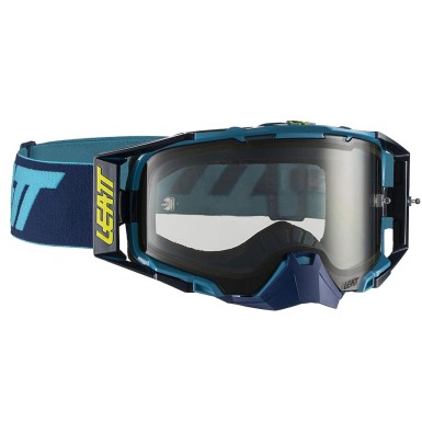 Leatt Masque Velocity 6.5 - Bleu Marine/Bleu Clair - Ecran gris - Purebike