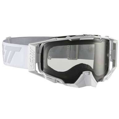 Leatt Masque Velocity 6.5 - Blanc/Gris - Ecran gris clair - Purebike