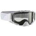 Leatt Masque Velocity 6.5 - Blanc/Gris - Ecran gris clair - Purebike