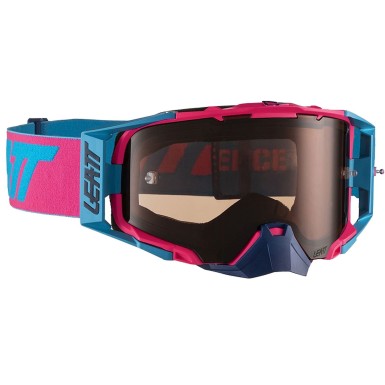 Leatt Masque Velocity 6.5 - Rose/Bleu - Ecran rose - Purebike