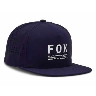 Fox Casquette Non Stop Tech Snapback - Bleu nuit - Purebike