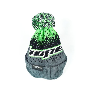 Hope Bonnet Logo Bobble Vert / Gris - Purebike