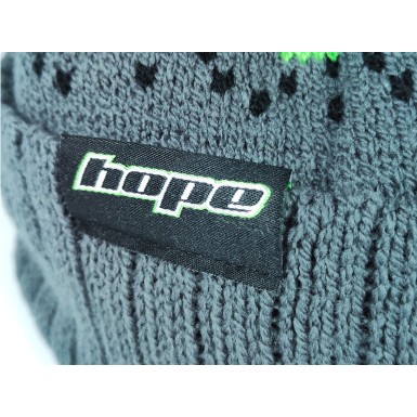 Hope Bonnet Logo Bobble Vert / Gris - Purebike
