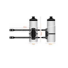 Fidlock Bidon Twist 600ml avec fixation magnétique Universelle - Noir Fumé - Purebike