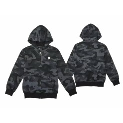 Fox Sweat à capuche zippé enfant Fox Head - Camo Noir - Purebike