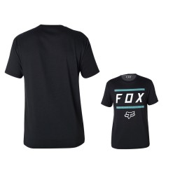 Fox Tee Shirt Listless Airline manches courtes - Noir et Bleu - Purebike