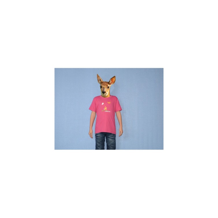 T-shirt Chasse au Papillon Rose - Tee shirt pour cycliste - Equipement pour cycliste - Purebike - Materiel Velo, Accessoires VTT