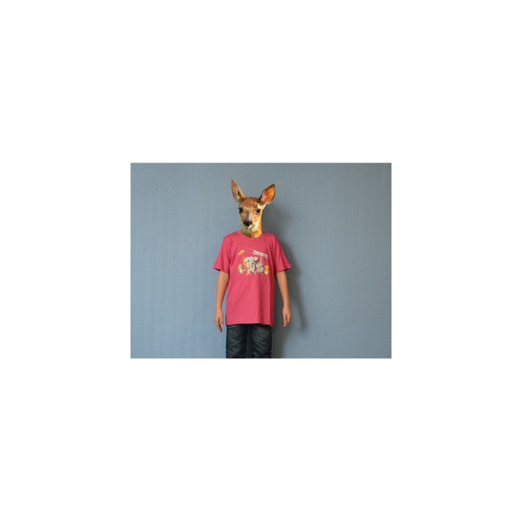 T-shirt Jungle Family Rose - Tee shirt pour cycliste - Equipement pour cycliste - Purebike - Materiel Velo, Accessoires VTT Equi