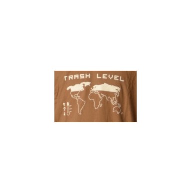 T-shirt Trash Level Chocolat - Tee shirt pour cycliste - Equipement pour cycliste - Purebike - Materiel Velo, Accessoires VTT Eq