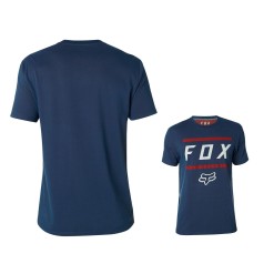 Fox Tee Shirt Listless Airline manches courtes - Bleu et Rouge - S - Purebike