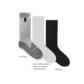 Sealskinz Chaussettes Mi Hautes Imperméables Hydrostop Toutes Saisons - Noir/Gris - Purebike