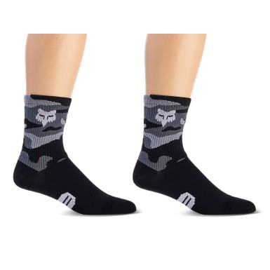 Fox Chaussettes Ranger 6'' - Noir Camo - Purebike