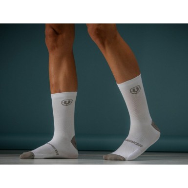 Mondraker Chaussettes Hautes Performances antimicrobiennes - Blanc/Gris - Purebike