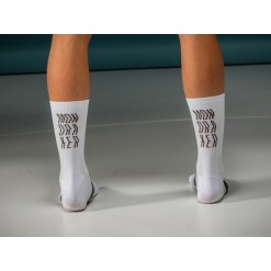 Mondraker Chaussettes Hautes Performances antimicrobiennes - Blanc/Marron - Purebike
