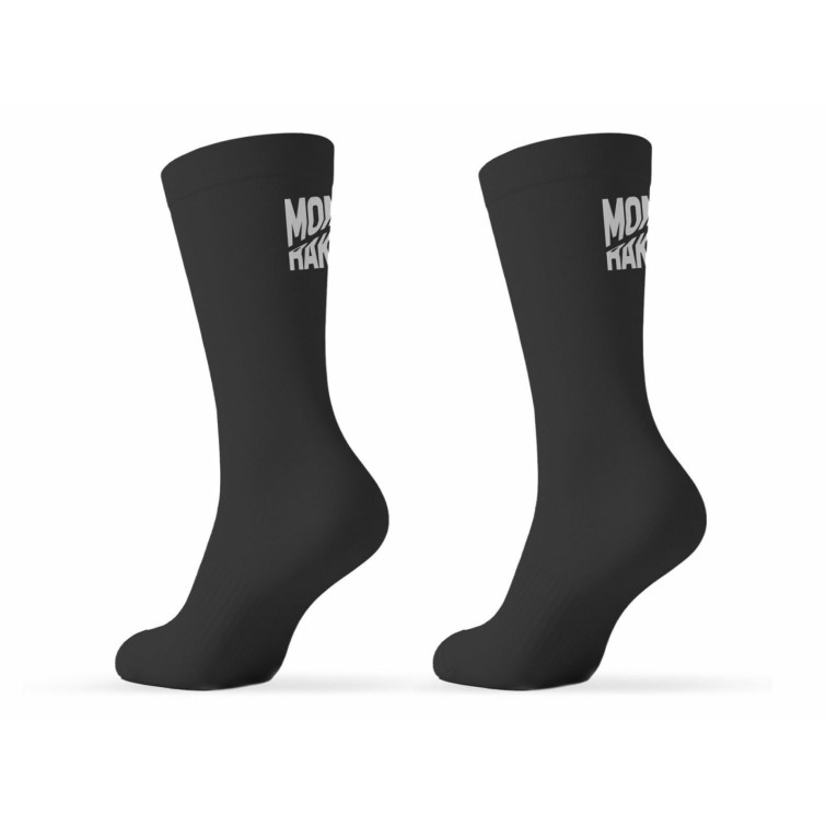 Chaussettes Hautes Performances antimicrobiennes - Noir/Blanc