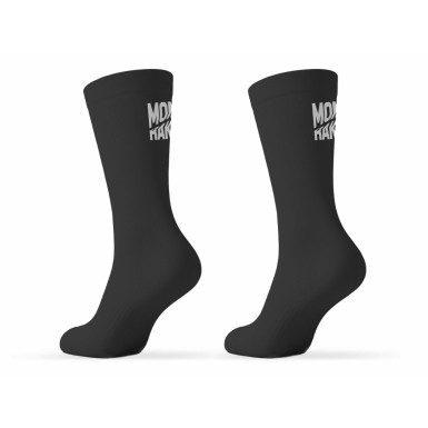 Mondraker Chaussettes Hautes Performances antimicrobiennes - Noir/Blanc - Purebike