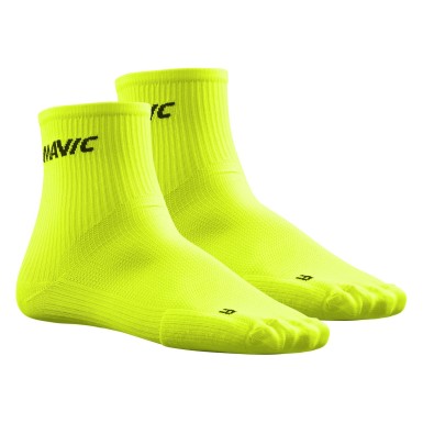 Mavic Chaussettes Cosmic Medium Jaune Fluo - Purebike