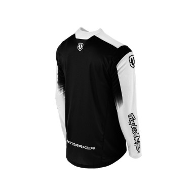 Mondraker Maillot Troy Lee Design Sprint Manche Longues - Blanc/Noir - Taille M - Purebike