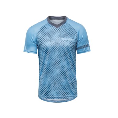 Absolute Black Maillot Manches Courtes Trail Enduro Bleu - Purebike