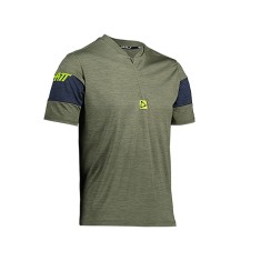 Leatt Maillot MTB 1.0 Zip Vert Cactus - Purebike