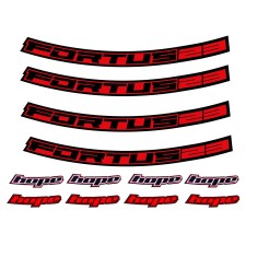 Hope Kit Stickers pour jantes Fortus 23 - 27,5" - Purebike