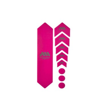 Kit protections de cadre Basic 9 pièces - Magenta - Kits de Protection des cadres et fourches VTT  - Purebike - Materiel Velo, A