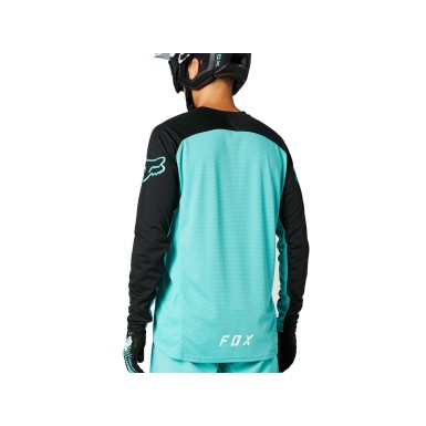 Fox Maillot Defend Manches Longues Teal - Purebike