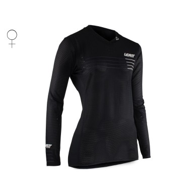 Leatt Maillot MTB Gravity 4.0 Femme Noir - Purebike