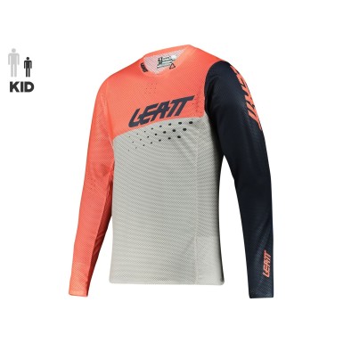 Leatt Maillot Enfant MTB Gravity 4.0 Coral - Purebike