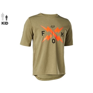 Fox Maillot Ranger Enfant SS Bark - Purebike
