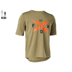 Fox Maillot Ranger Enfant SS Bark - Purebike