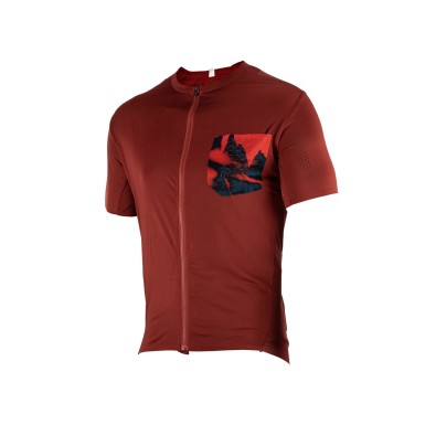 Leatt Maillot MTB Trail 3.0 - Rouge Lava - Purebike