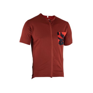 Leatt Maillot MTB Trail 3.0 - Rouge Lava - Purebike