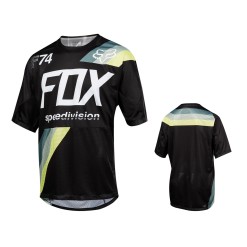 Fox Maillot Demo Drafter manches courtes - Noir - L - Purebike