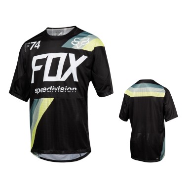 Fox Maillot Demo Drafter manches courtes - Noir - L - Purebike