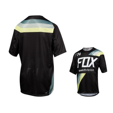 Fox Maillot Demo Drafter manches courtes - Noir - L - Purebike